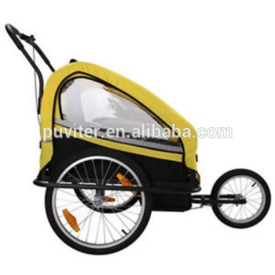 2020 Amazon Hot Sale 2 Seater Foldable Bicycle Baby Bike Trailer