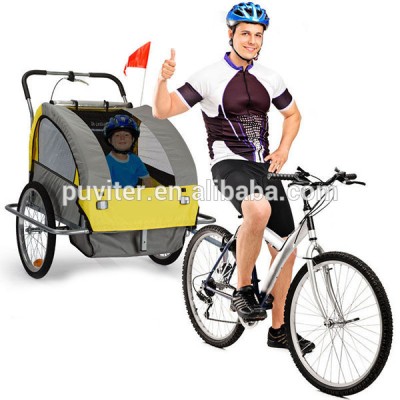 CE certificate Child Bike Trailer Double Bike Trailer For Kids