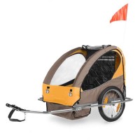 Popular CE approved Baby Bike Trailer with EN15918/EN1888 certificate bicycle trailer mother baby stroller bike(BT004)