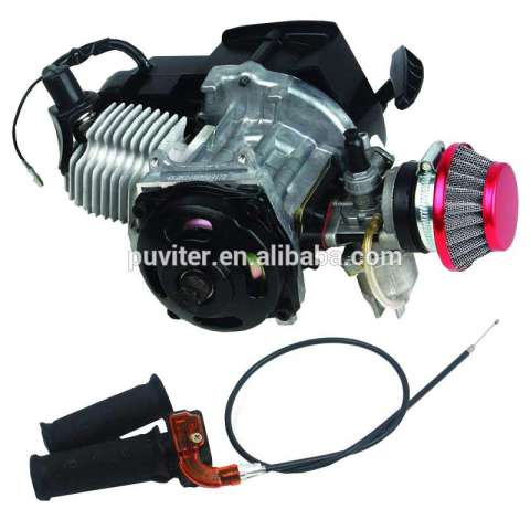 47CC 2-stroke Engine + Handle Bar+ Throttle Cable +Air Filter Motor Pocket Mini Bike Scooter  Cross Dirt Bike Quad